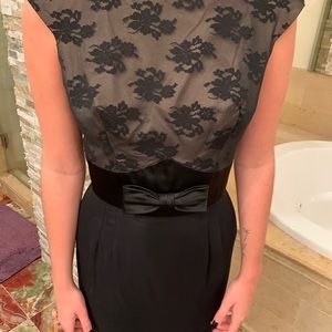 Vintage dress black crepe dress fabulous